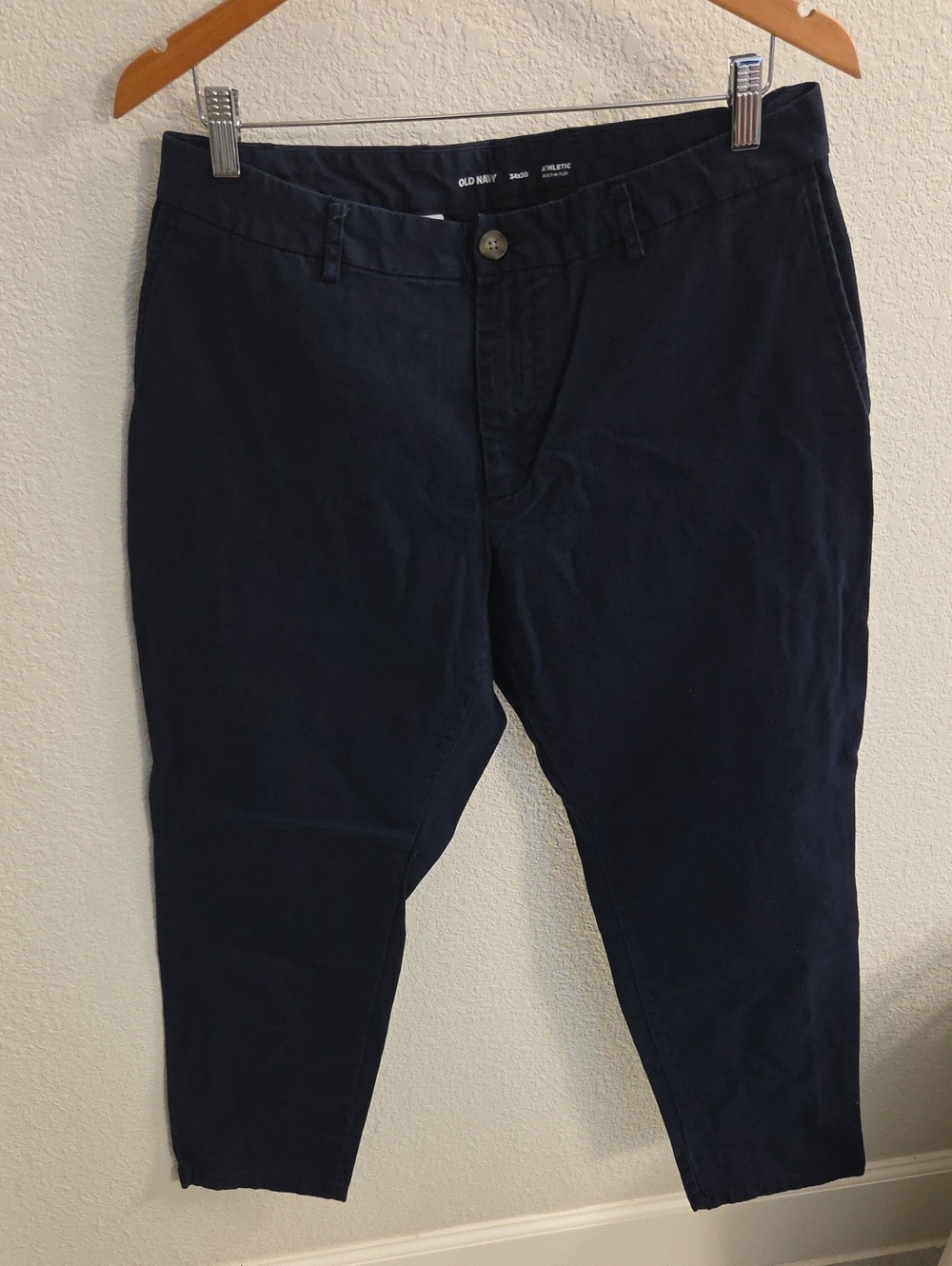 Old Navy Men’s Dark Navy Chinos - Slim Straight